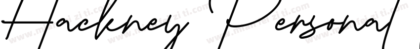 Hackney Personal Use字体转换